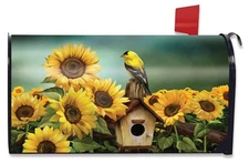 Briarwood Lane Goldfinch and Sunflowers Mailbox Cover