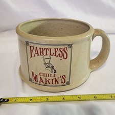 CERAMIC "FARTLESS" CHILI Makin’s Bowl Serve Chili In This Bowl And Be Fart Free