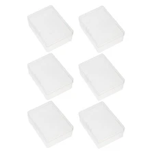 6 Pcs Card Protection Box Clear Plastic Storage Holders for Container Games