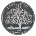 1999-S Washington State Quarter 90% Silver Proof Connecticut *5192