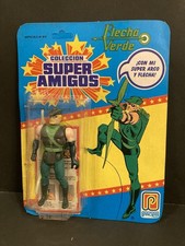 RARE Pacipa Super Amigos FLECHA VERDE Super Powers GREEN ARROW MOC Unpunched