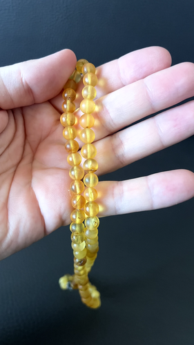 Vintage Soviet Necklace Baltic Amber Pendant Original USSR Russian 18g #7 - Picture 8 of 10