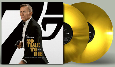 OST - NO TIME TO DIE, ORG 2021 EU LTD EDN GOLD vinyl 2LP, SEALED! HANS ZIMMER