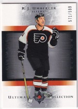 2005-06 Ultimate Collection Hockey R.J. Umberger Ultimate Rookie #571/599