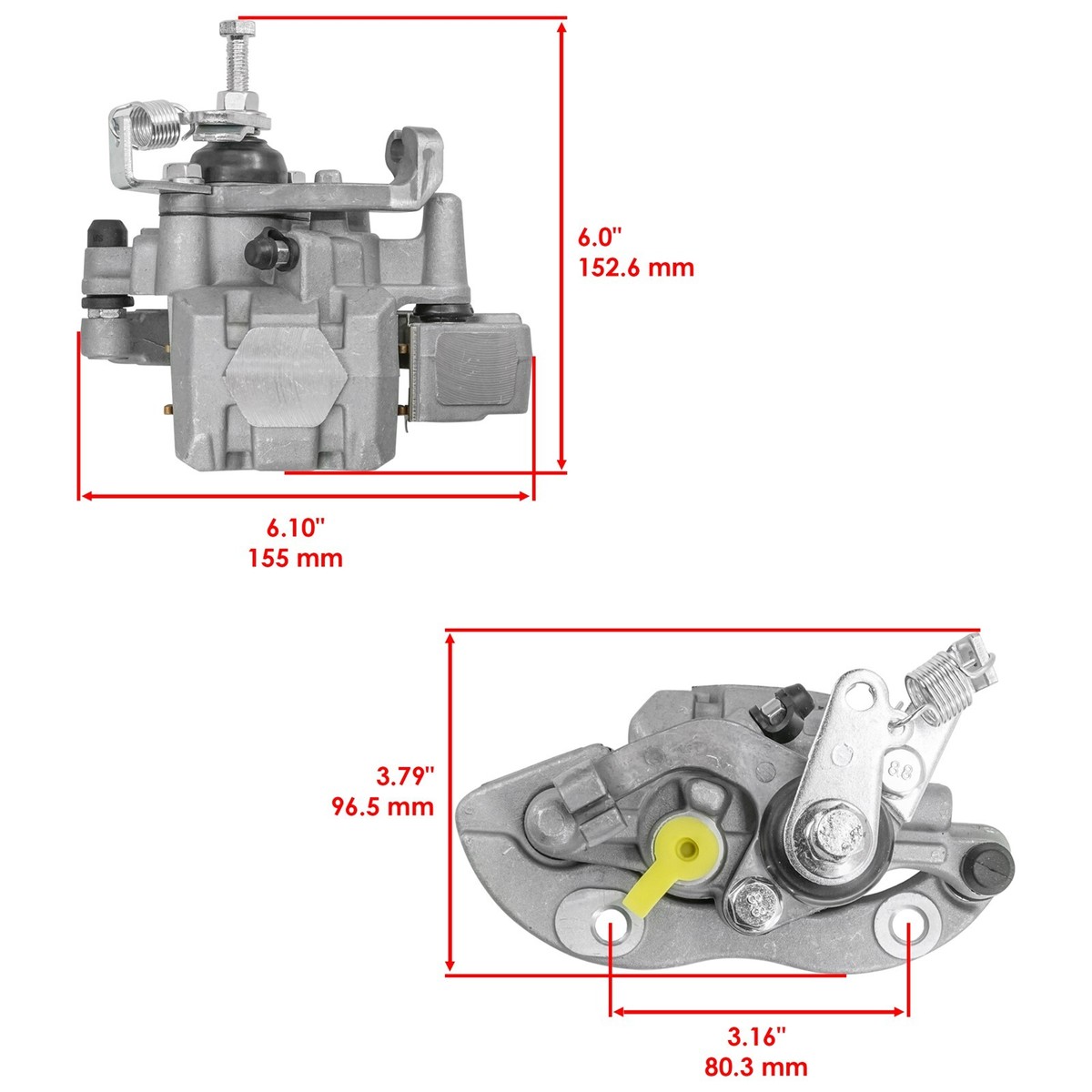 5TG-2580W-21-00 5TG-2580W-20-00 Rear Brake Caliper For Yamaha