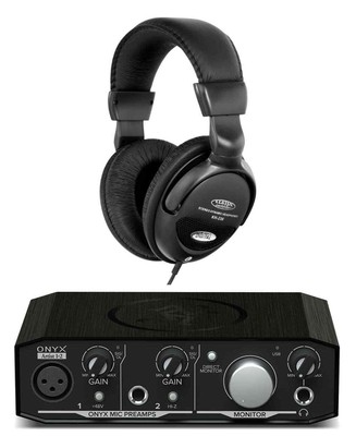 Mackie Onyx Artist Set 2x2 USB Audio Interface MIDI I/O 16 Plug Ins Kopfhörer