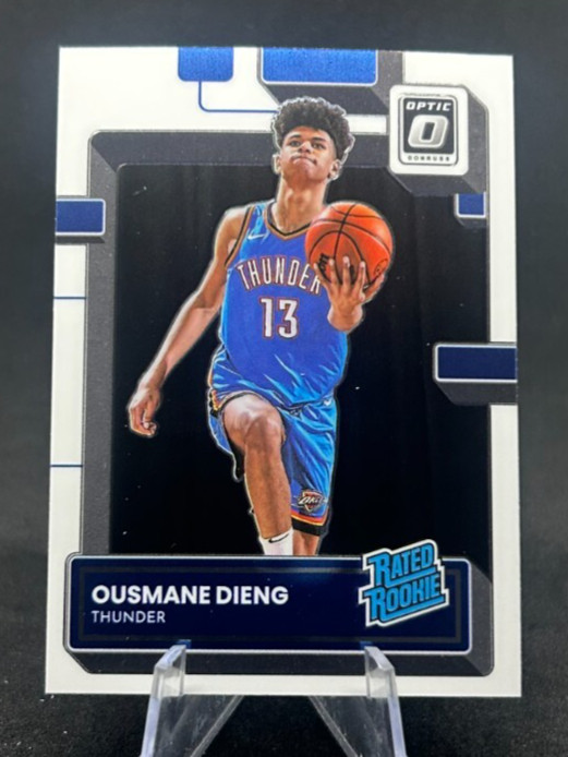Ousmane Dieng 2022-23 NBA Panini Optic Base Rated Rookies RC #220 Thunder