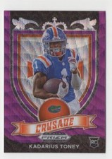 2021 Panini Prizm Crusade Purple Wave Kadarius Toney Rookie Florida Gators #176