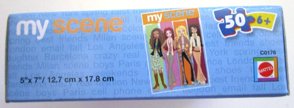 My Scene Barbie - Rompecabezas de moda - Rompecabezas de 50 piezas Juguetes Mattel de 5"x7" - 6 en adelante Foto 4 de 4