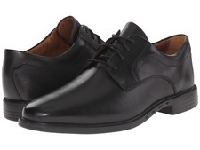HOLIDAY SALE! Clarks Un.Bizley Unbizley Plain Mens Dress Shoes Black 7W Wide