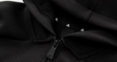 Adidas Men D4 Game-day Hoody FZ Jackets Black Jersey Casual GYM