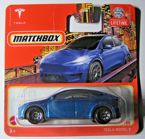 Matchbox - Tesla Model Y - Blue - 3/100 - MBX Metro 2024 - HVN74
