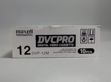 10 pcs Box Maxell Digital Video Cassette 12DVP-12M DVCPRO