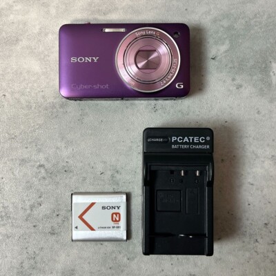 SONY Cyber Shot DSC-WX5 Purple Compact Digital Camera Japan Used 