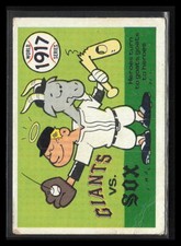 1917 Giants vs White Sox 1970 Fleer World Series #14
