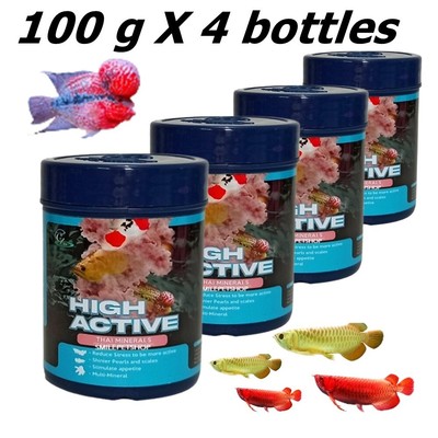 4X Fish Thai Mineral High Active Food Cichlid Goldfish Competition Flowerhorn 10