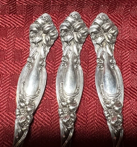 INTERNATIONAL STERLING*FRONTENAC PATTERN*SPOONS 5"(3)