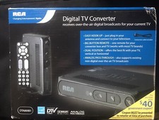 RCA DTA800B1 Digital TV Converter Box Analog to Digital w/ Remote - Open Box