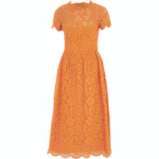 VALENTINO Corded Lace Guipure Midi Dress - IT 42/UK 10 - £4830