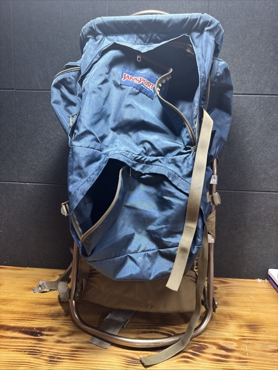 Vintage Jansport External Frame Hiking Backpack Hip Belt