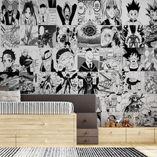 Anime Manga Wallpaper Woven Self-Adhesive Wal...