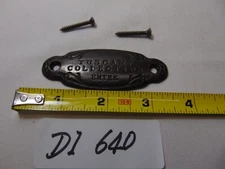 Emtek Tuscany Collection  Door Lock Advertising Plaque 3" Wide