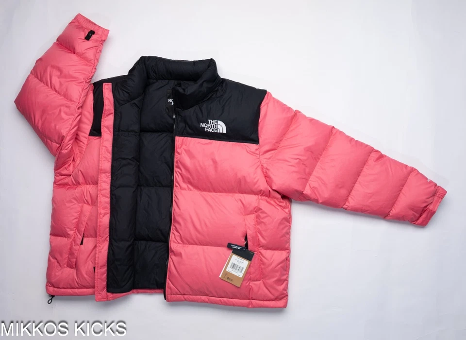 Женщин North Face 1996 ретро Nuptse пуховик 700 вниз с капюшоном куртки - розовый - Изображение 2 из 4