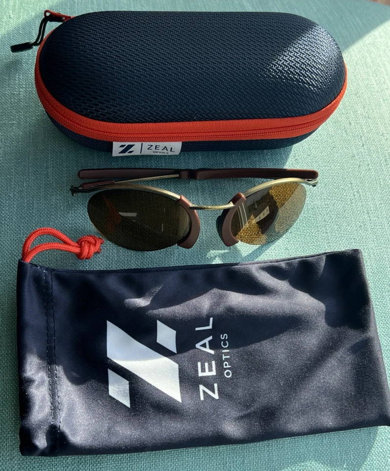 Gafas de sol Zeal Optics - Moez - marco de aluminio y marrón sin montura - tinte bronce Foto 4 de 4