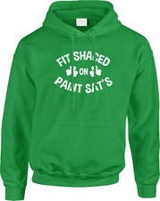 Fit Shaced St Patricks Day Drinking Quotes Funny Bar Pub Crawl Drunk Mens Hoodie