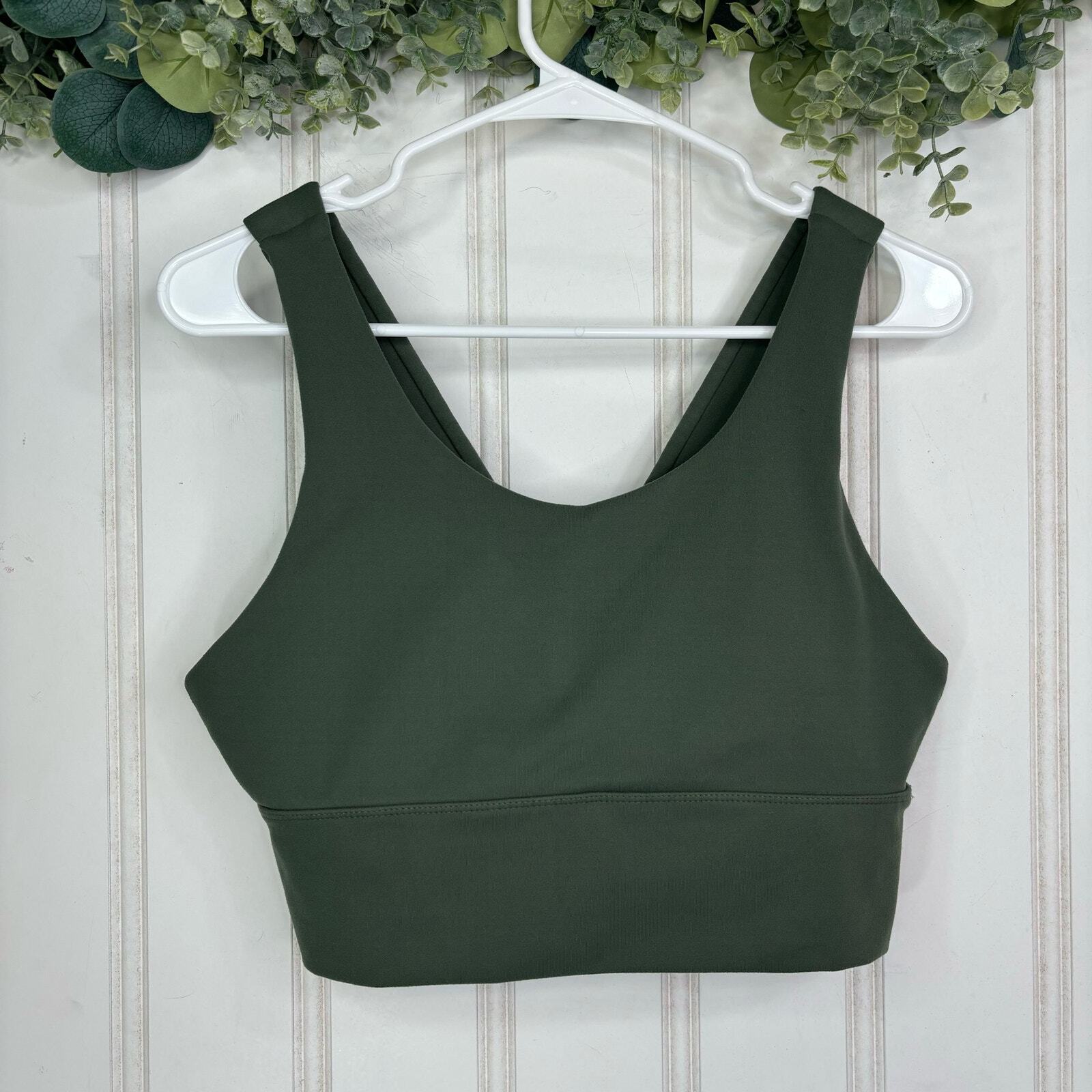 Jockey Sports Bra EXTRA LARGE Green Longline Sport Top Casual Workout Bust Cup