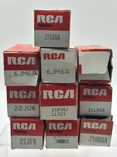 Lot of 10 Vintage RCA Electronic Vacuum Tubes Untested