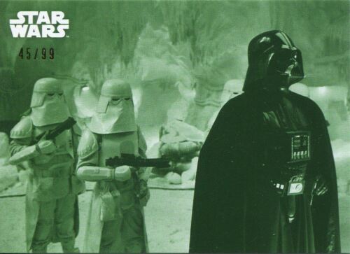 Star Wars ESB Black & White Green [99] Base Card #37 The Millenium Falcon Depar - Picture 1 of 1