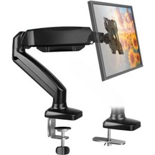 Black Single Monitor Arm Adjustable Stand Monitor Mount up to 32 inches and 1...