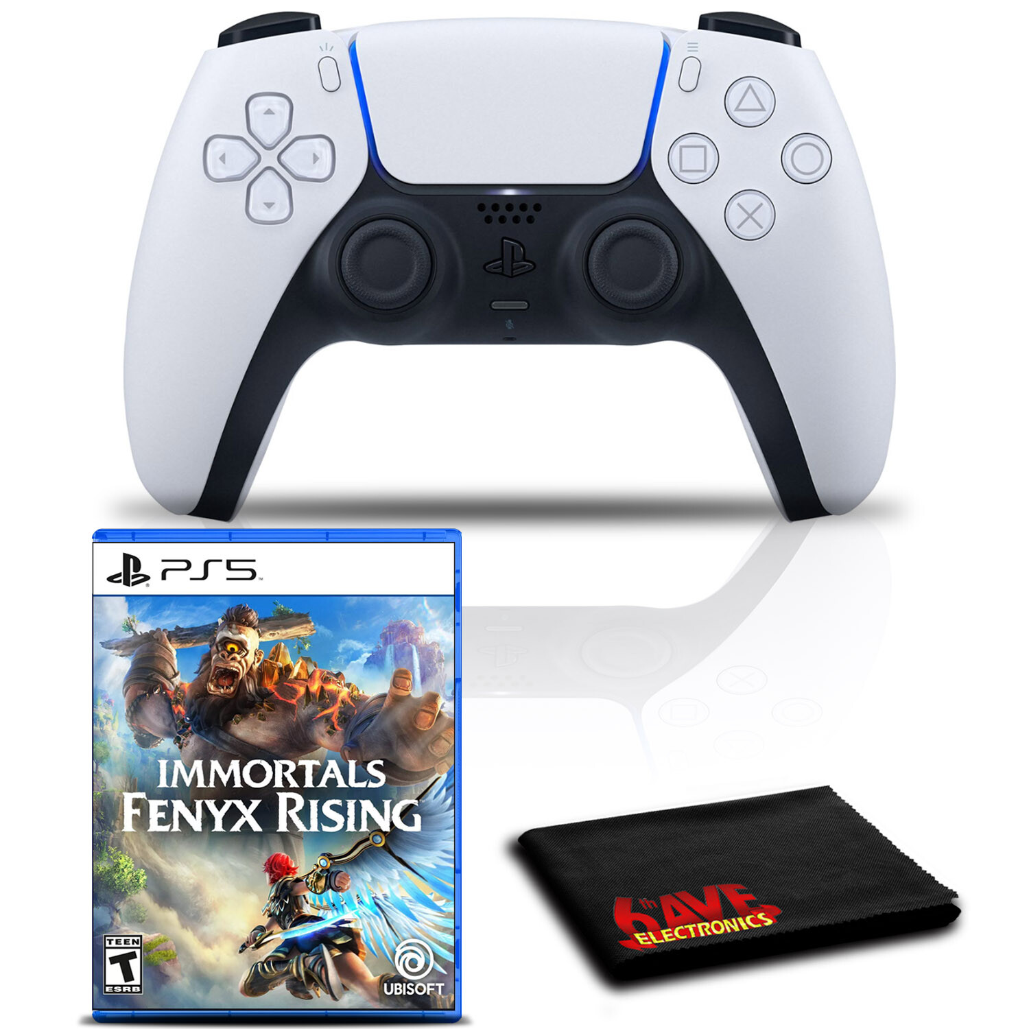 PlayStation 5 DualSense Wireless Controller Bundle with Immortals Fenyx Rising-image