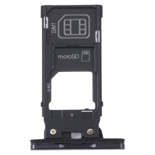 CADORABO Custodia in design floreale con chiusura magnetica, funzione stand e slot per carte CUSTODIA A LIBRO per Xperia XZ2, Grigio