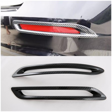 Carbon Fiber Rear Fog Light Tail Lamp Lid Cover Trim For 2023-2025 Honda Accord