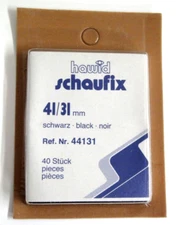 Hawid Dark Stamp Mounts 41/31 Semi Jumbo Gershwin Size Pack of 40 NOS (m19)