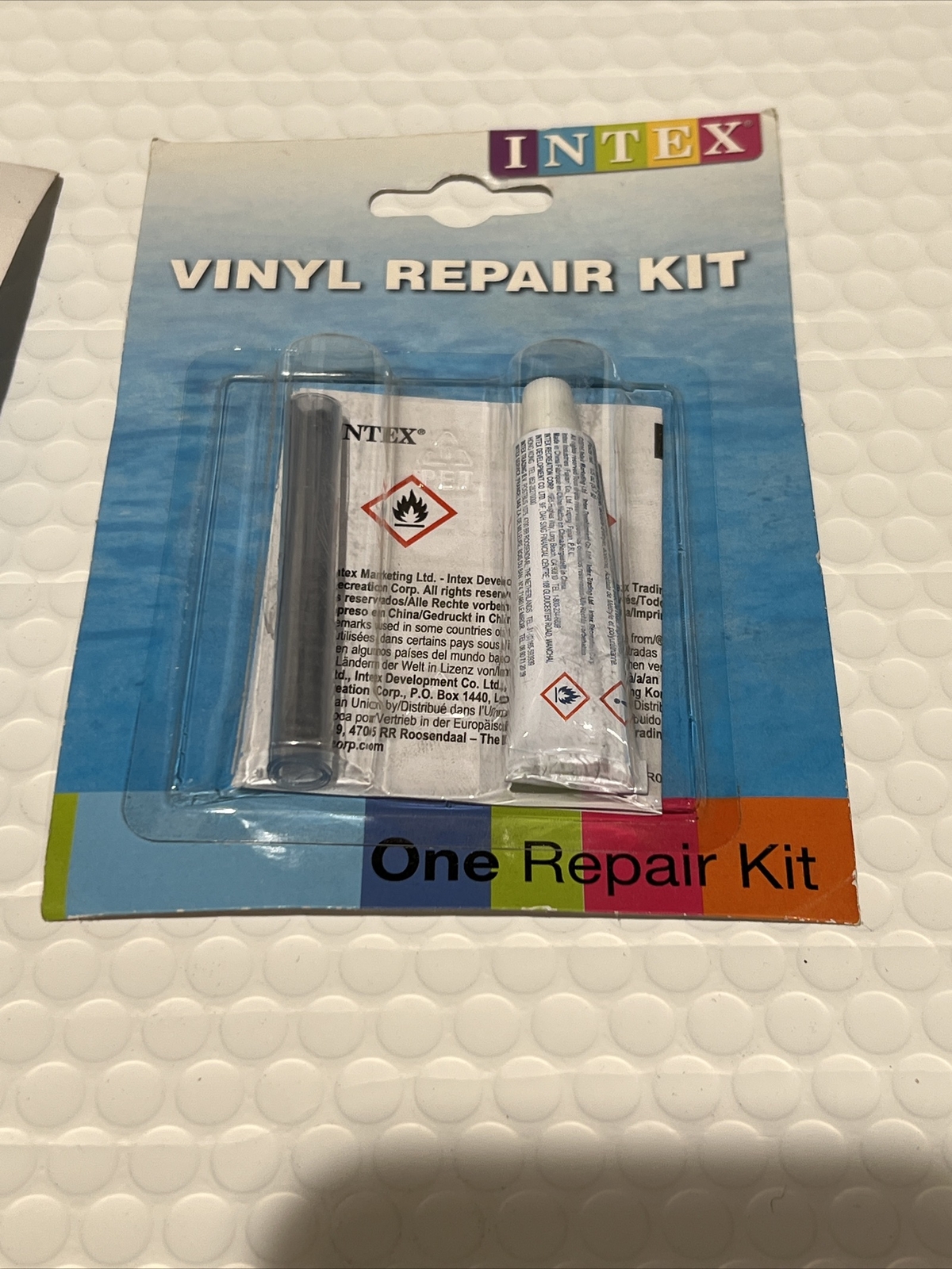 2 Intex Vinyl Repair Kits Glue Cement Patch for Inflatables Pools Wet Set