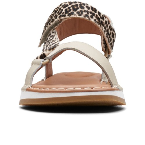 Sandalias Clarks nuevas en caja para dama CRAFTSUN SPORT cuero blanco roto Reino Unido 8/42 PVP £80 - Imagen 2 de 6