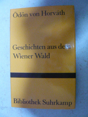 Ödön von Horváth: Geschichten aus dem Wienerwald, gebundene Ausgabe Suhrkamp 247