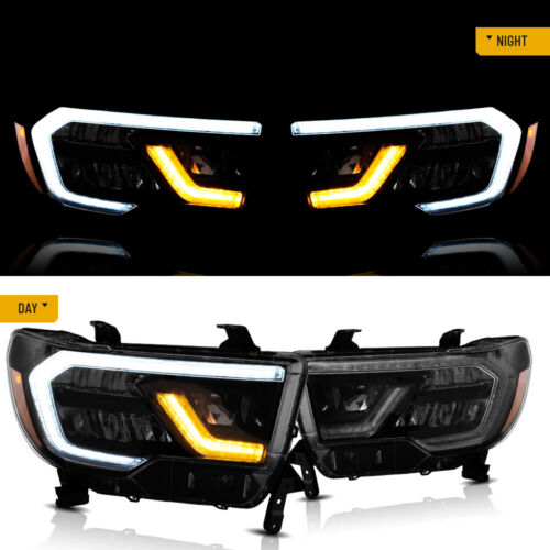 Full LED Headlights w/Sequential For Toyota 2007-2013 Tundra/2008-2020 Sequoia - Picture 9 of 17