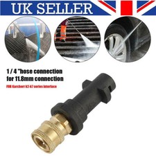 Pressure Washer Snow Foam Lance Adapter 1/4 Fitting Karcher K2 K3 K4 K5 K6 K7