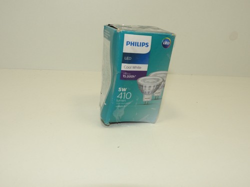Philips LED Spot Light 5W (50W) GU5.3, 2 Pack Cool White - Picture 2 of 3