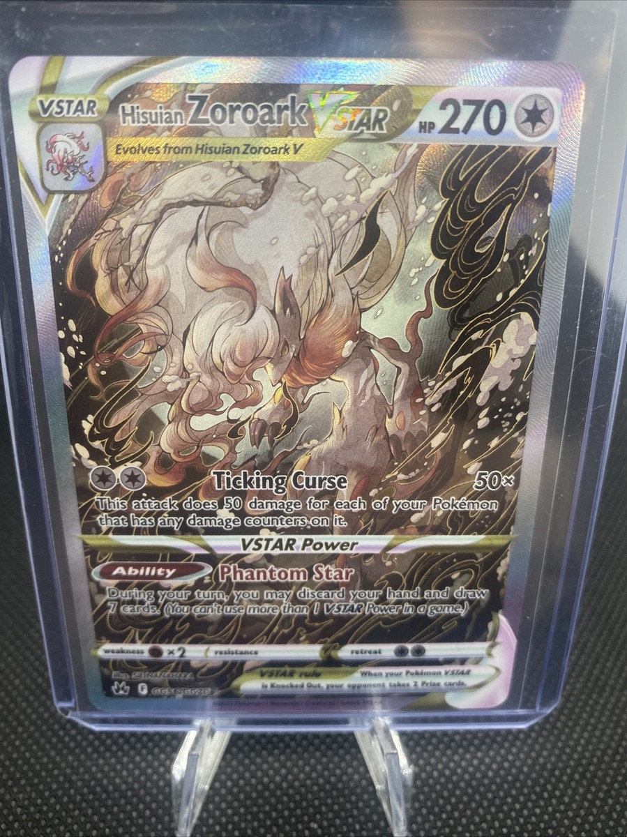 2023 Pokemon Crown Zenith Hisuian Zoroark Vstar Full Art