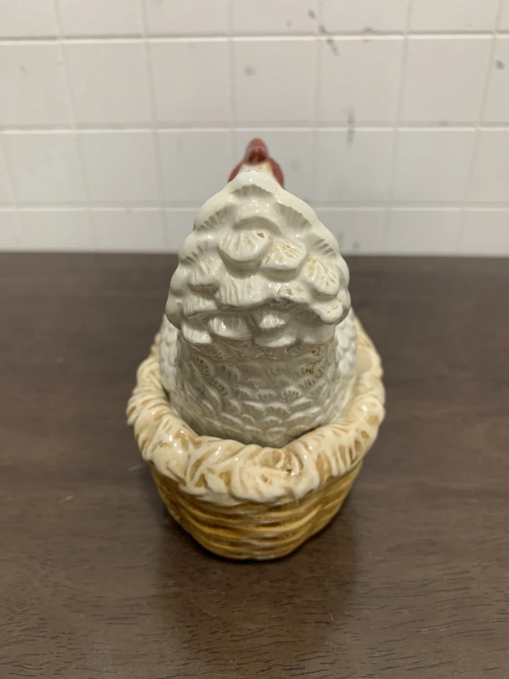 Olla de mermelada de azúcar Sakura Oneida negra blanca de gallina de campo pollo en nido Foto 4 de 4