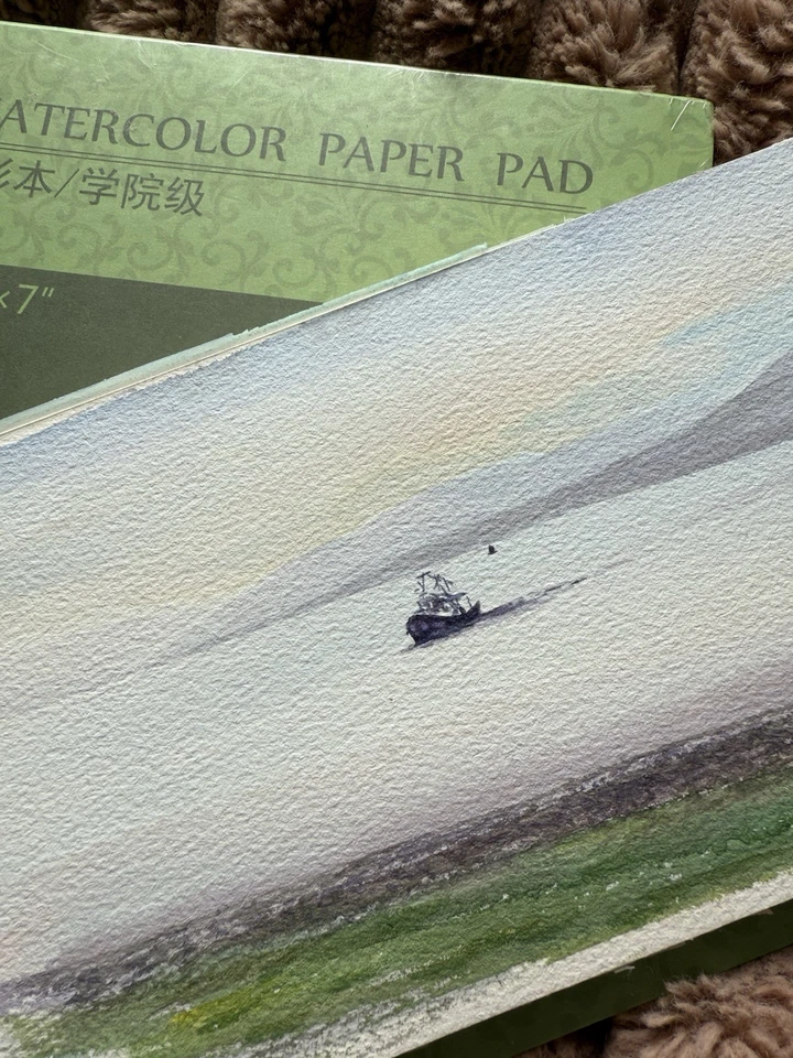 Almohadilla de papel de acuarela Baohong 20 shits 180*125 mm 200 g/m grano medio 100 % algodón Foto 2 de 4