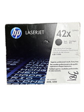 A4 Genuine HP 42X Q5942X Black High Yield Toner 4250 4350 OEM New Open Box