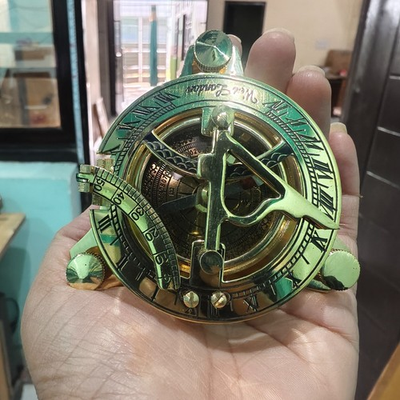 #ad New Maritime Antique Sundial Compass Nautical Pocket Compass For Gift $31.50