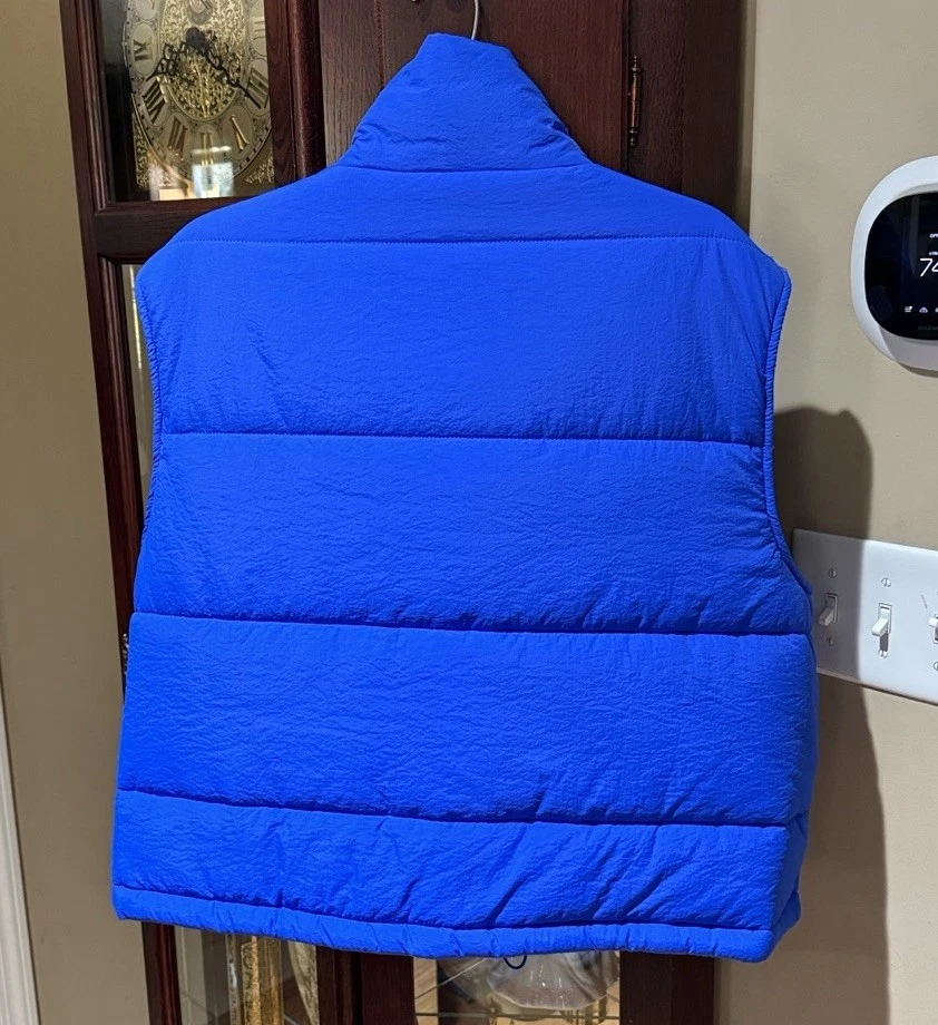 Chaleco acolchado azul real She + Sky para mujer talla L Foto 3 de 4