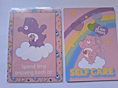 CARE BEAR SELF CARE Genießen Sie frische Luft. 1 Bild Spielkarte Vintage Neuwertig